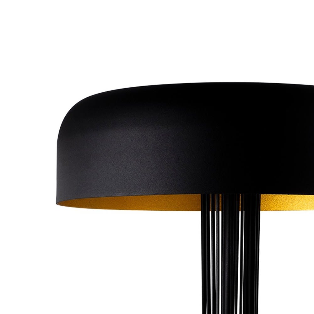 Lampe de table élégante en métal noir et doré — vue 4