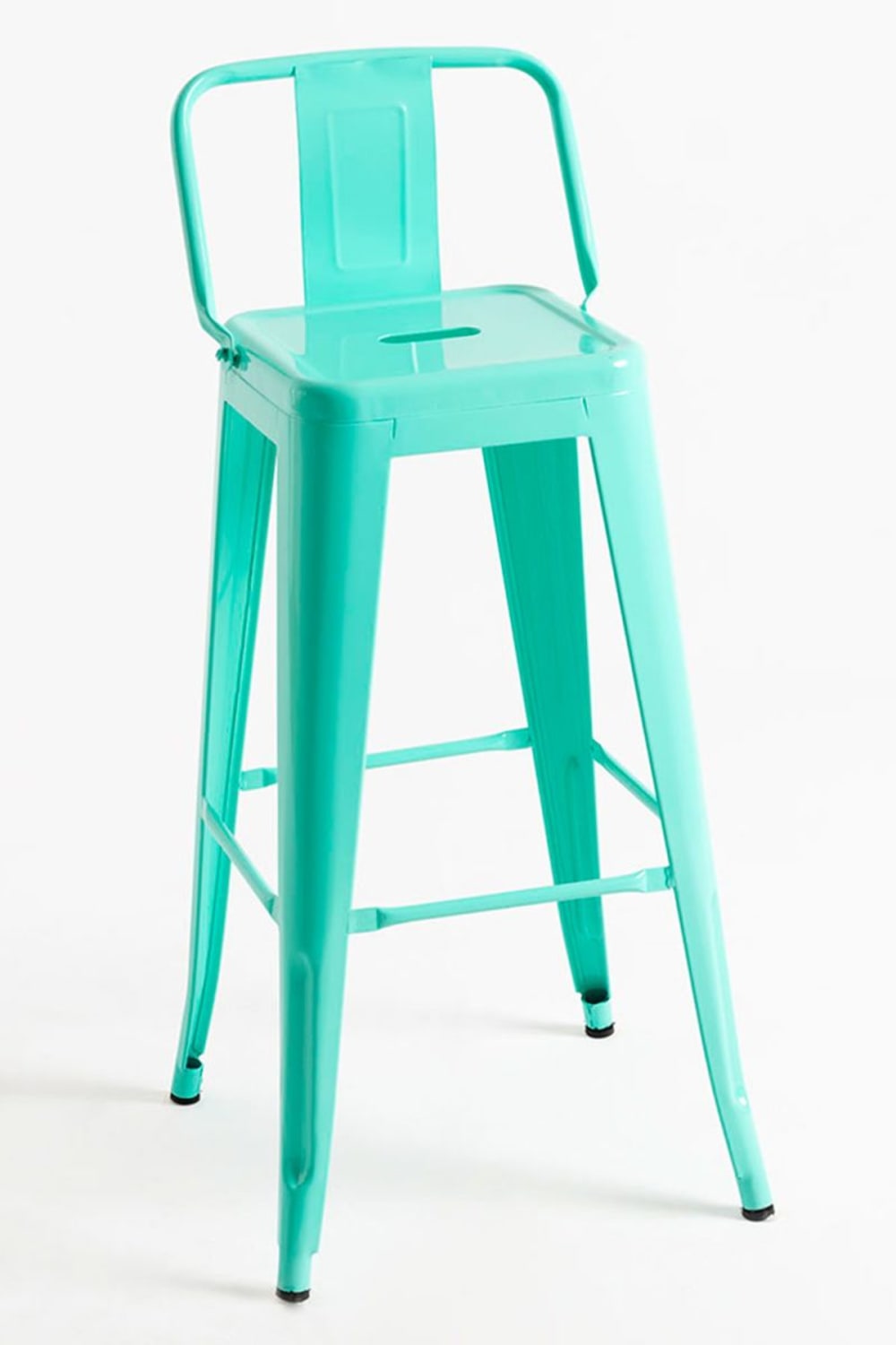 Pack 4 taburetes color verde menta en acero reforzado - Maisons du Monde