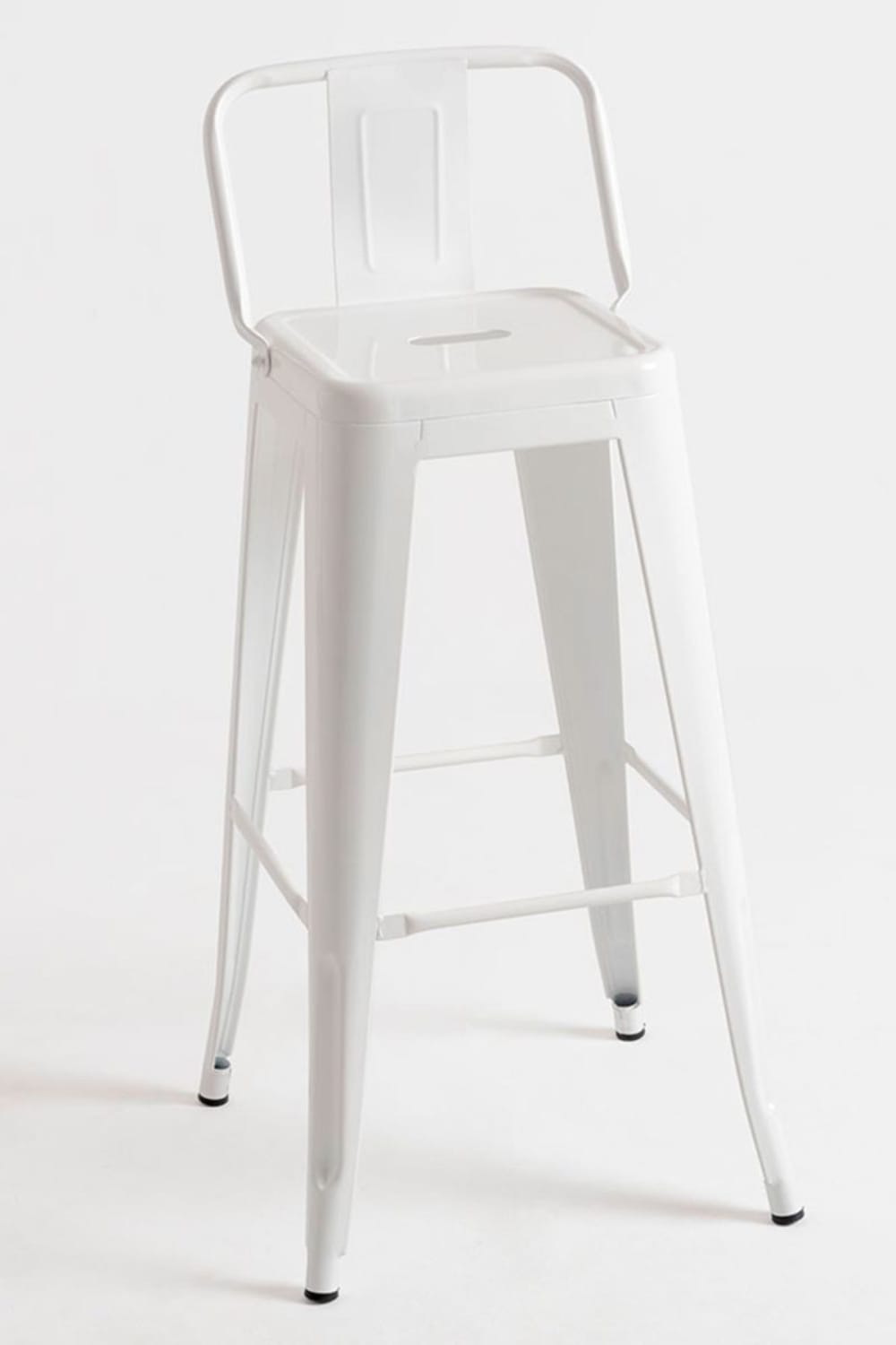 Pack 2 taburetes color blanco en acero reforzado - Maisons du Monde