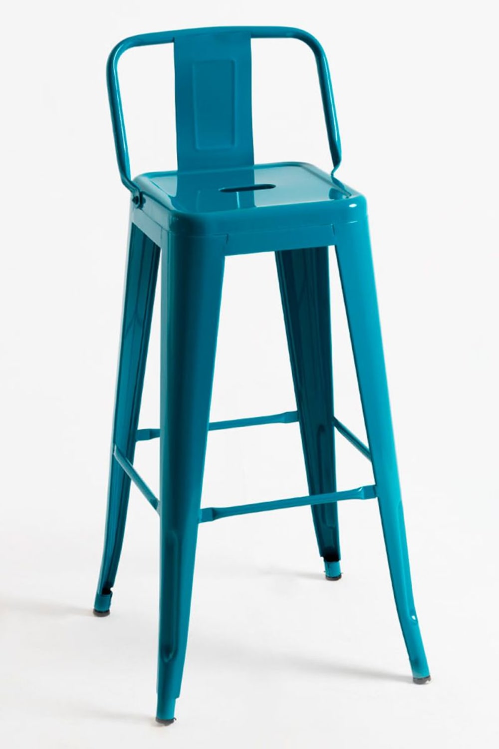 Pack 2 taburetes color verde azulado en acero reforzado - Maisons du Monde