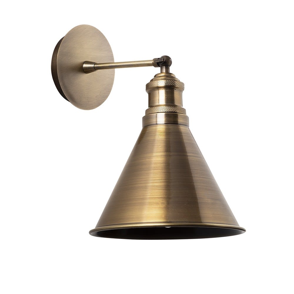 Applique murale rétro vintage dorée et lumière réglable à 180º