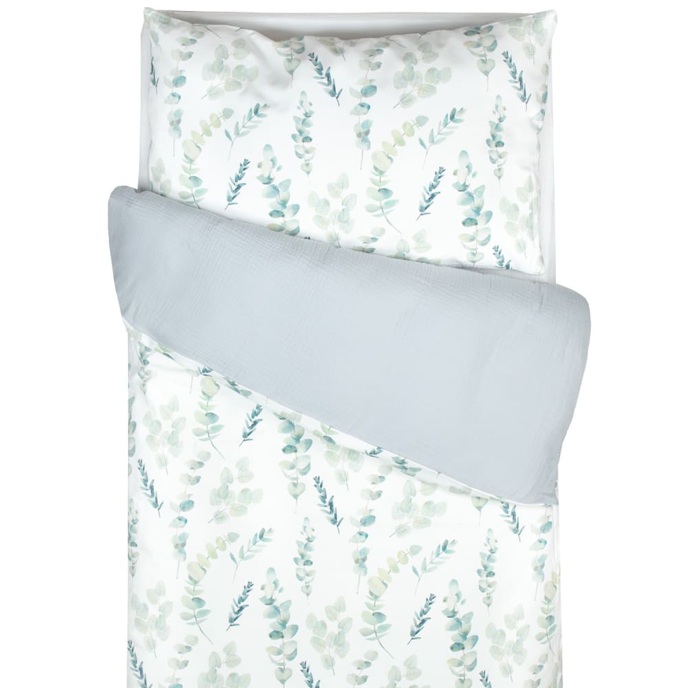 Juego de ropa de cama para bebé reversible gasa de algodón