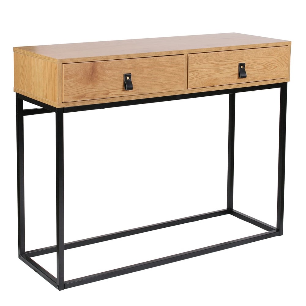 Console bois et métal L100cm