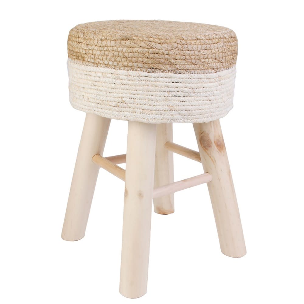 Tabouret beige pin 29x43,5x29cm Tabouret beige pin 29x43,5x29cm