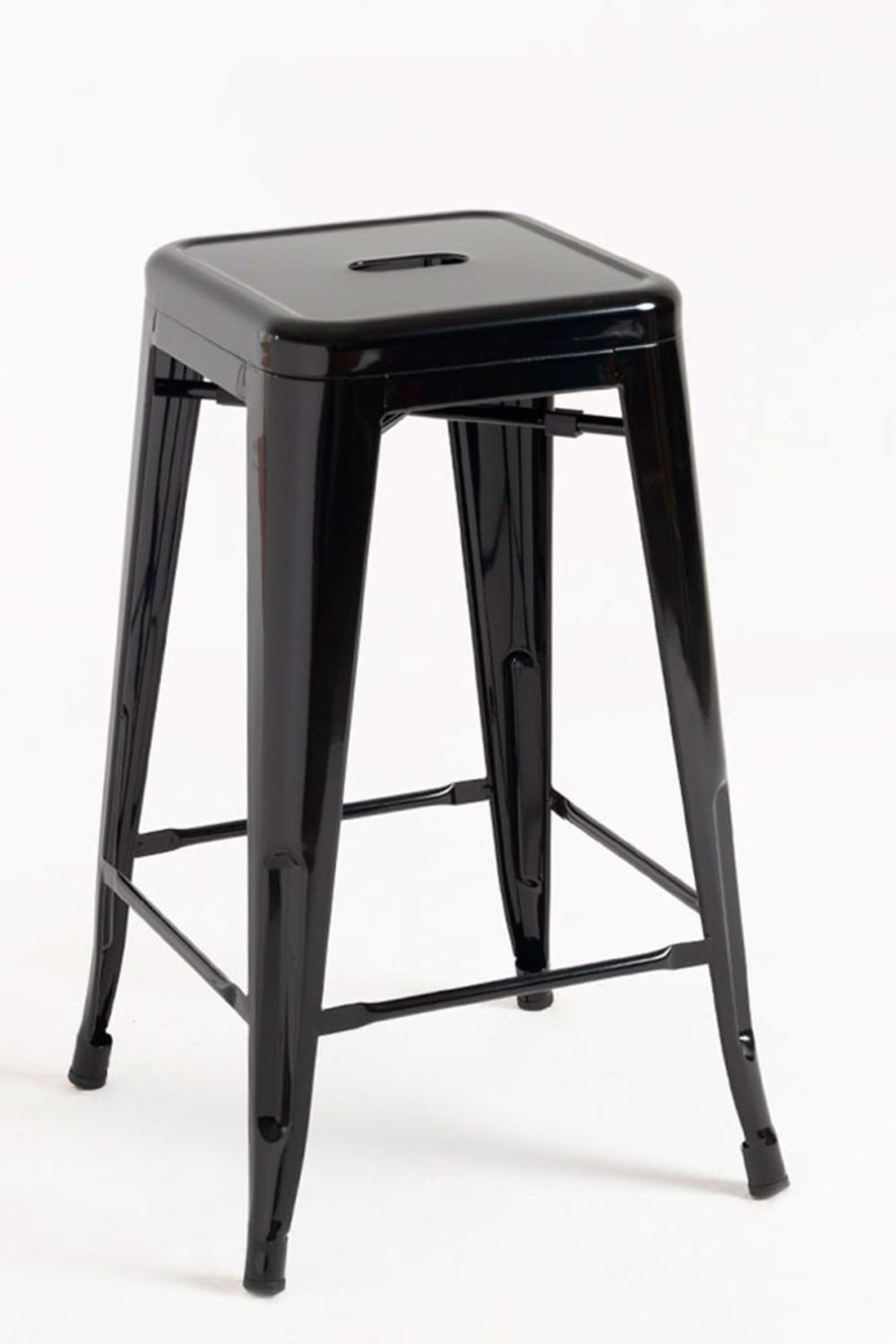 Pack 2 taburetes color negro en acero reforzado - Maisons du Monde