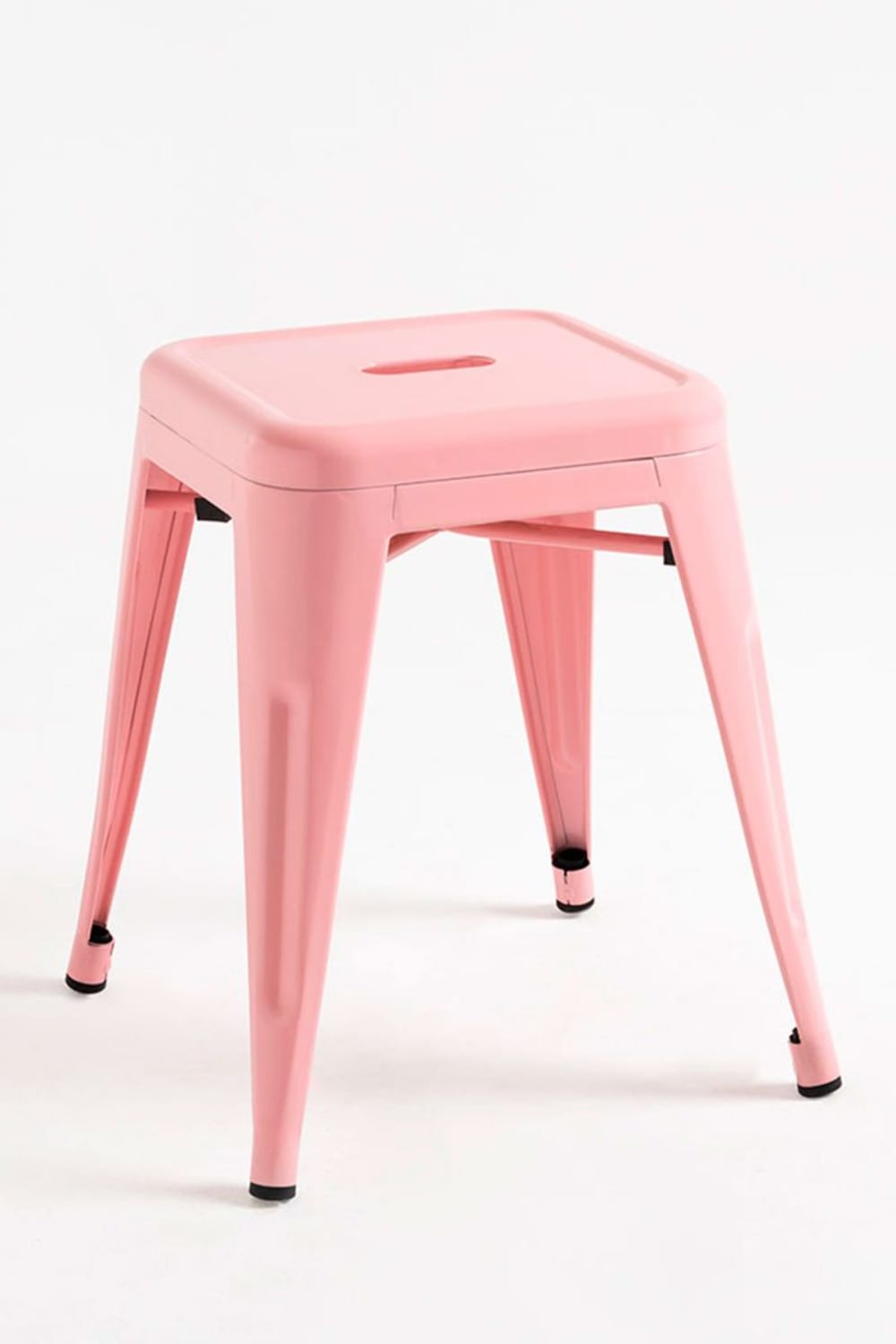 Pack 6 taburetes color rosa en acero reforzado - Maisons du Monde