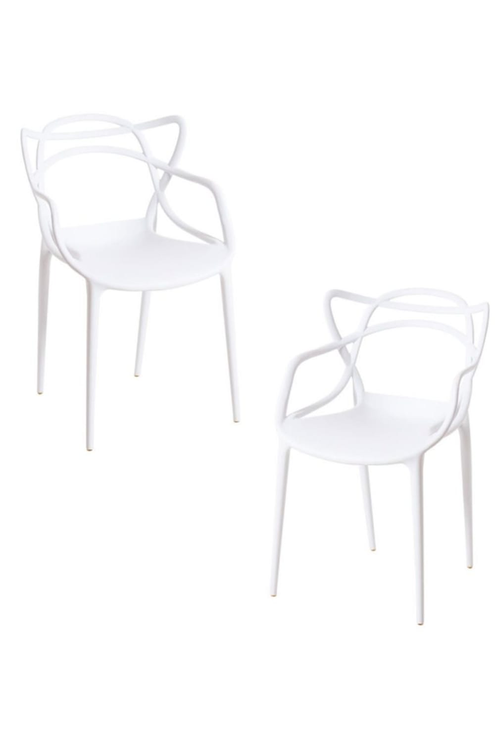 Pack 2 sillas color blanco en polipropileno - Maisons du Monde