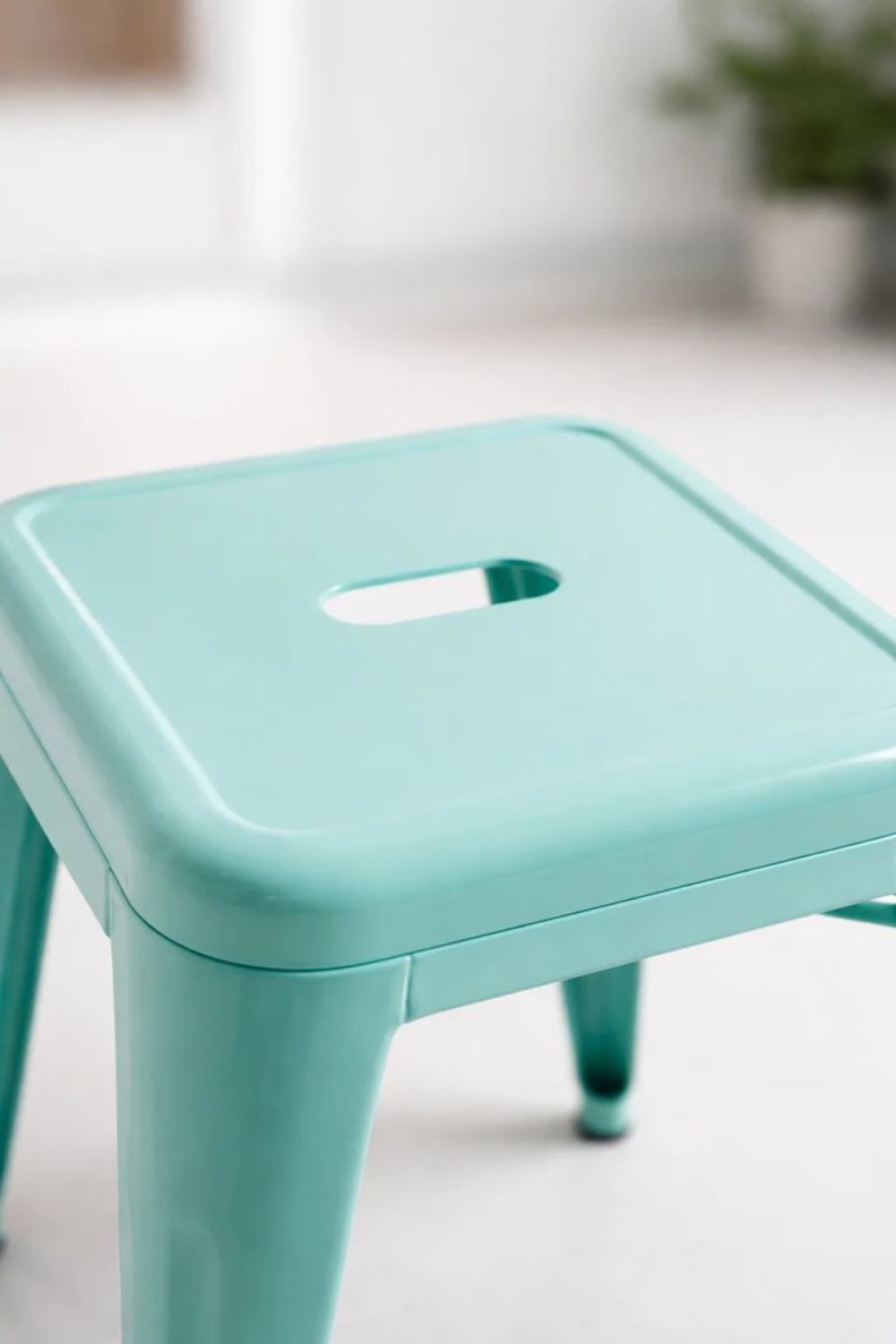 Taburete verde menta industrial en acero reforzado - Maisons du Monde