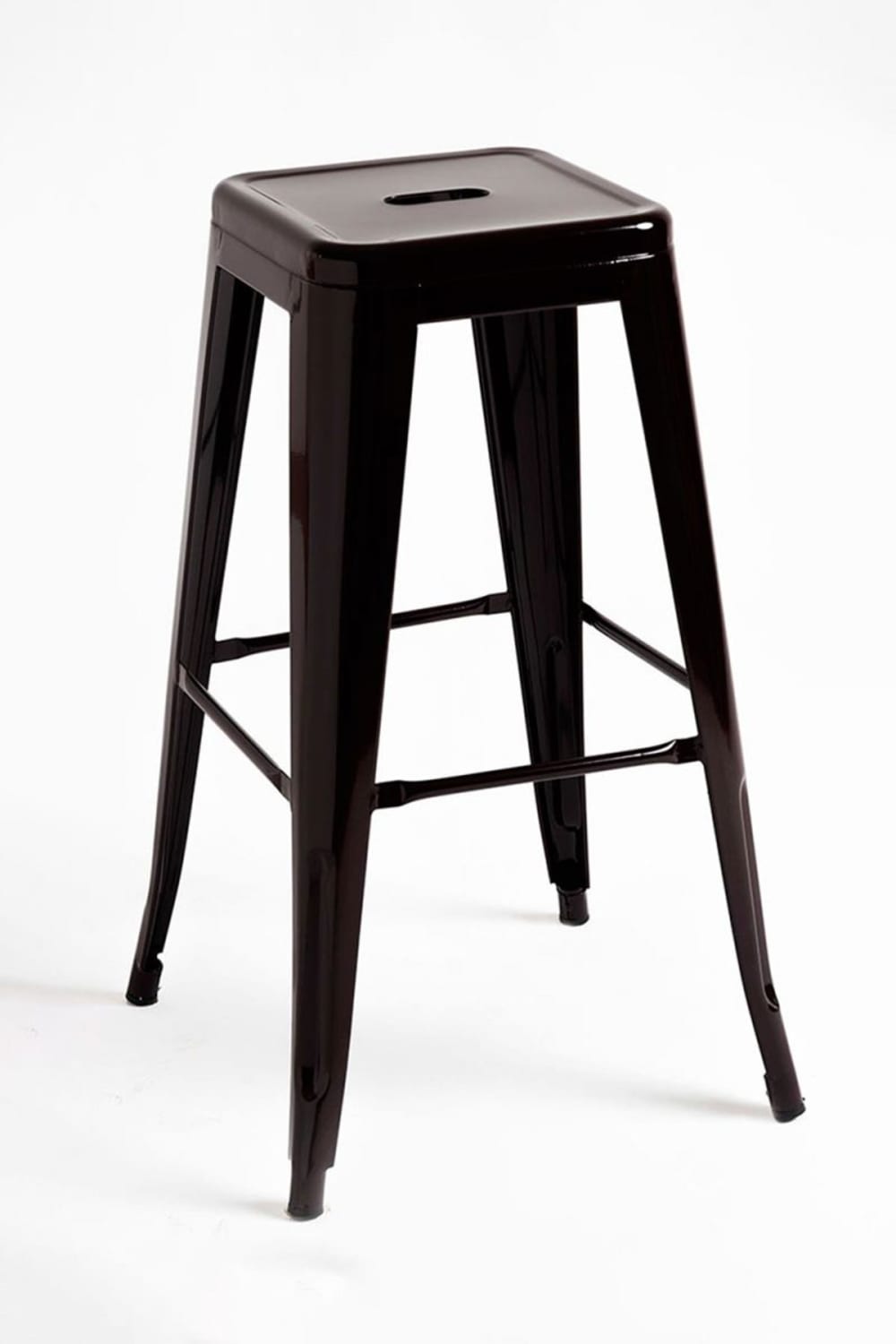Pack 2 taburetes color negro en acero reforzado - Maisons du Monde