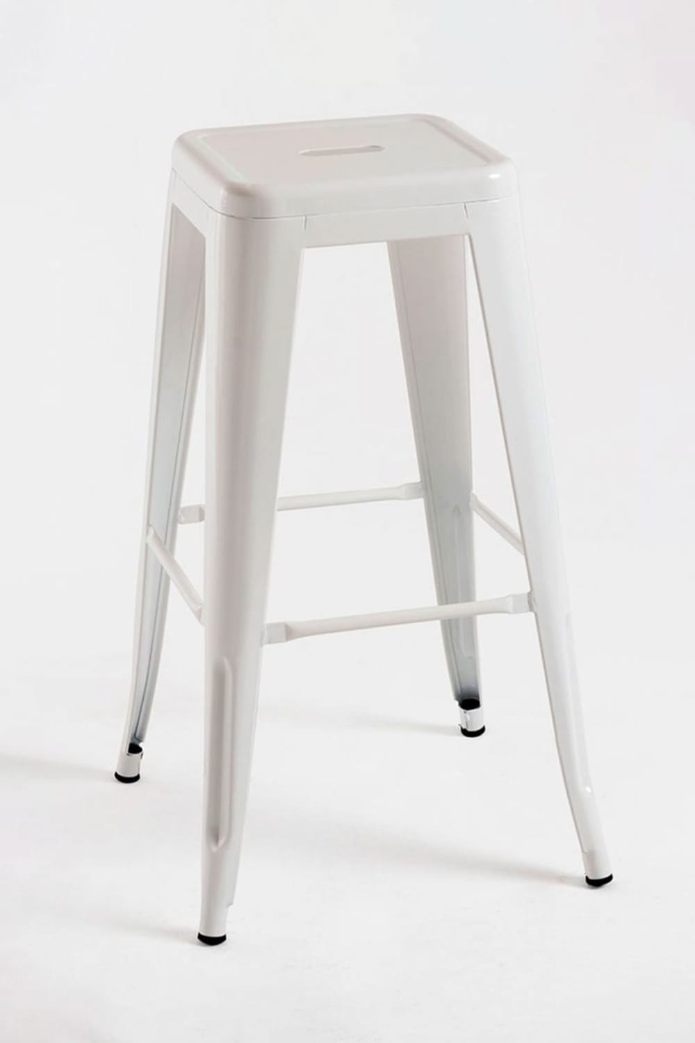 Pack 2 taburetes color blanco en acero reforzado - Maisons du Monde