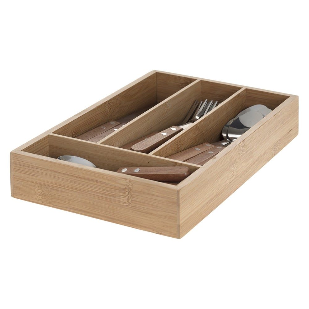 Ménagère inox 24 pièces avec range couverts