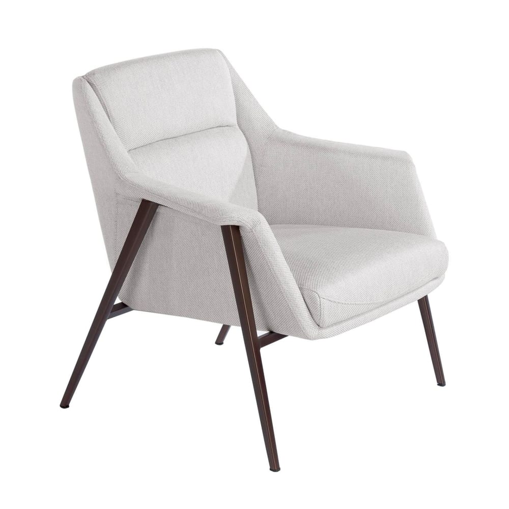 Fauteuil en tissu blanc Fauteuil en tissu blanc