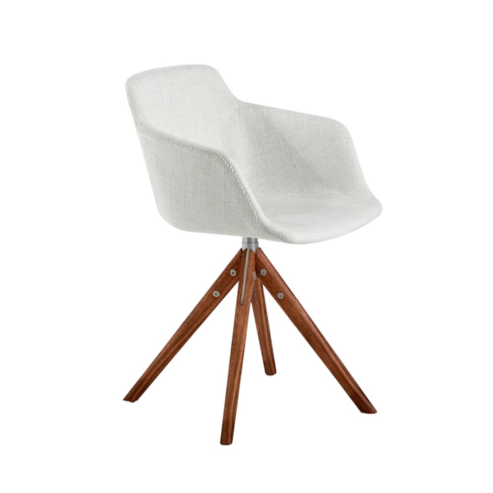 Silla giratoria tela beige