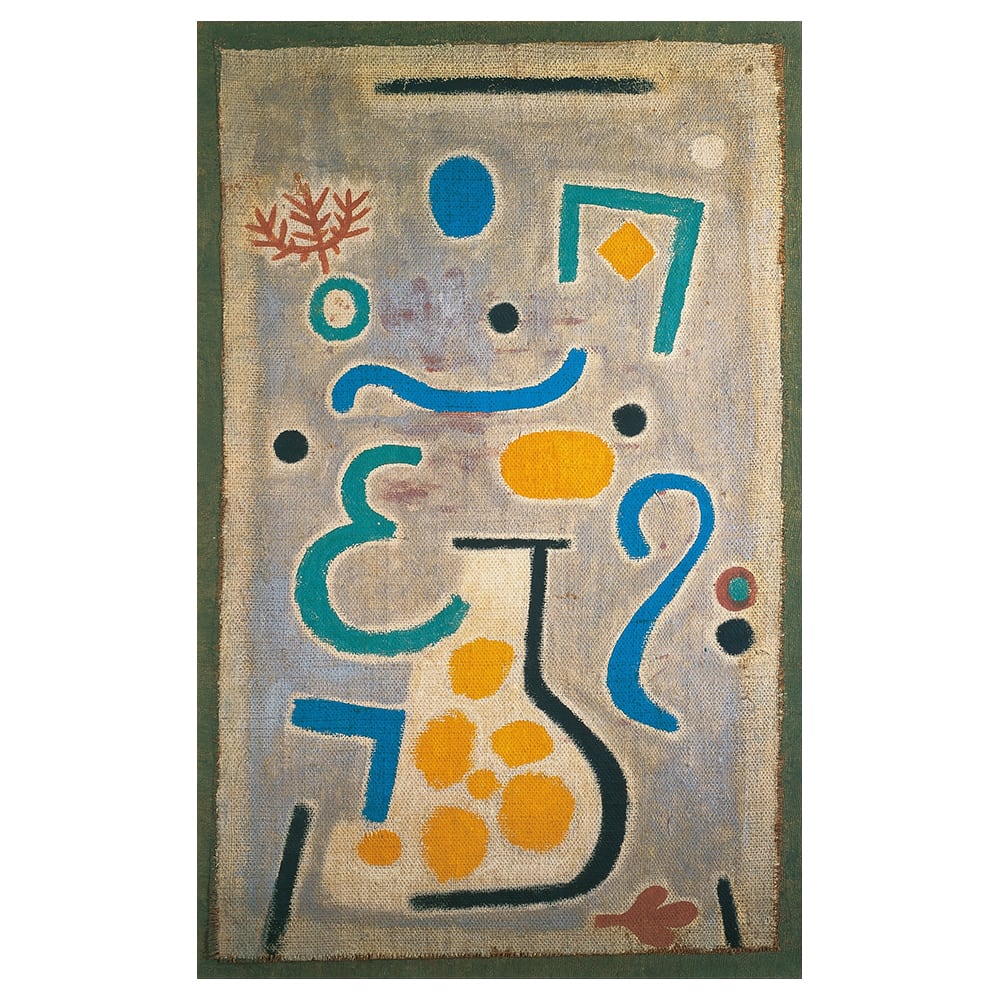 Stampa su tela - Die Vase (Il Vaso) - Paul Klee cm. 50x80 - Multicolore - PES - Poliestere