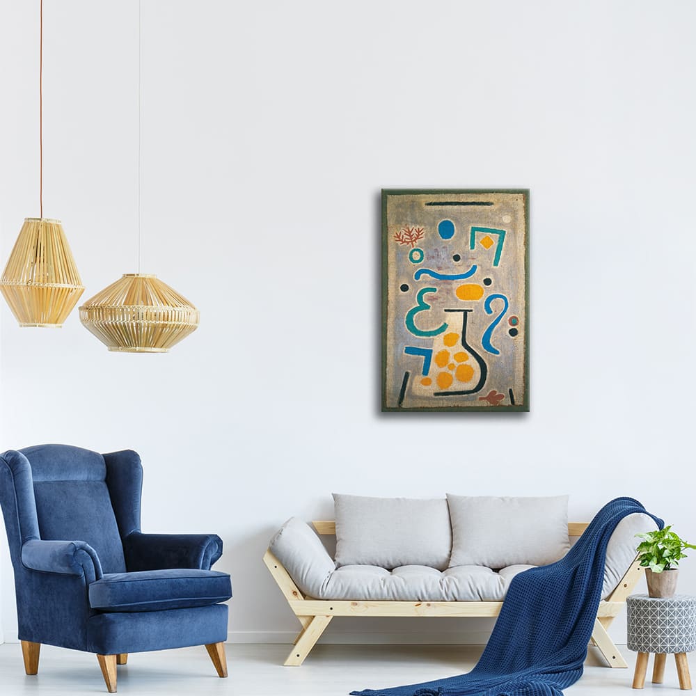Tableau impression sur toile - Die Vase (Le Vase) Paul Klee 50x80cm