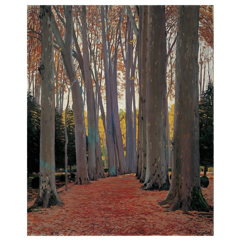 Stampa su tela - Avenue Of Plane Trees - Santiago Rusiñol cm. 60x75 - Multicolore - PES - Poliestere