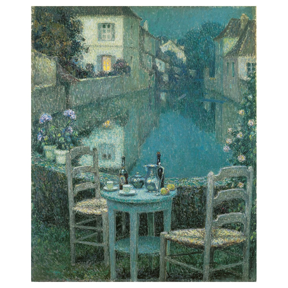 Mesita en el Crepúsculo de la Tarde - Henri Le Sidaner - 60x75cm