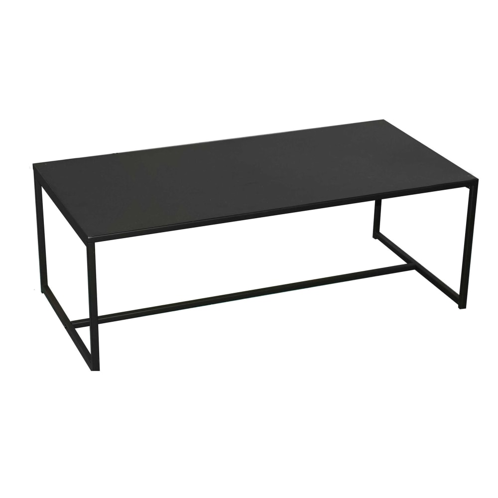 Table basse en métal noir 100x50x36cm