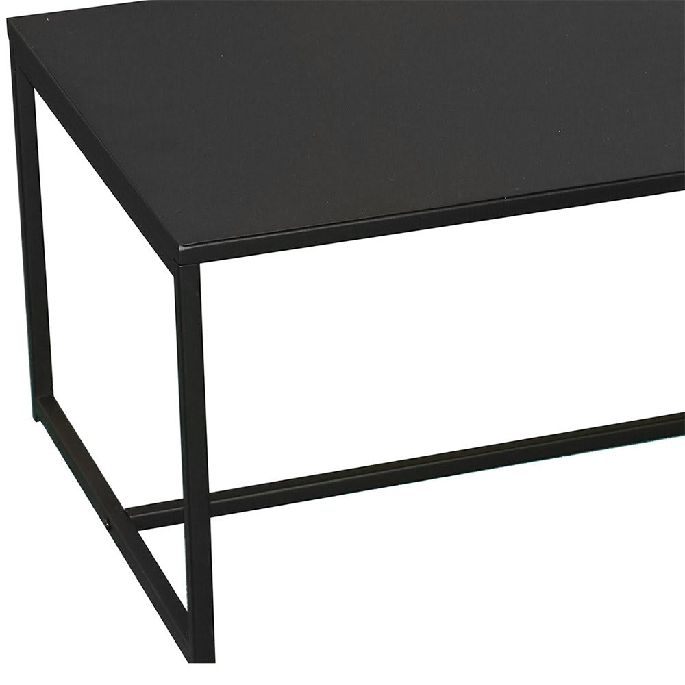Table basse en métal noir 100x50x36cm - Maisons du Monde
