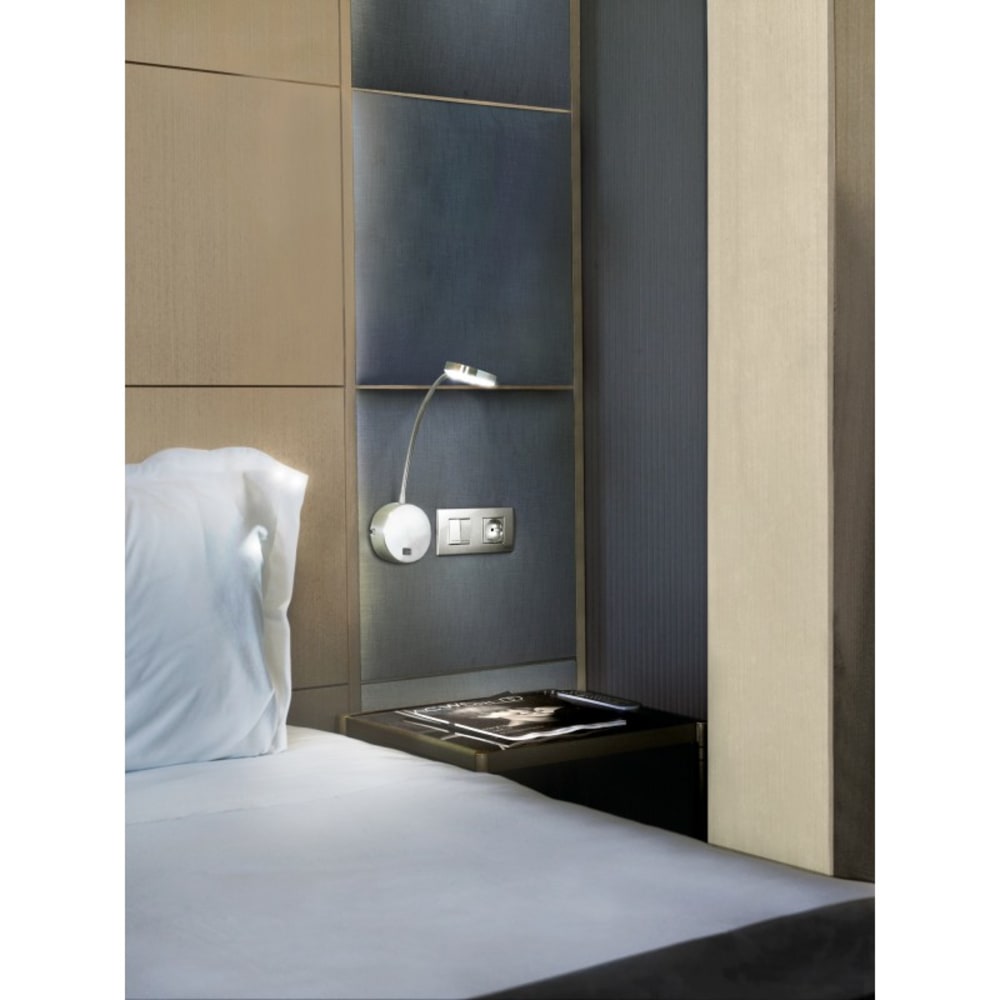 FORLIGHT Luz De Lectura Llit Led 3,3W 4000K Niquel Santinado 133Lm - Maisons du Monde
