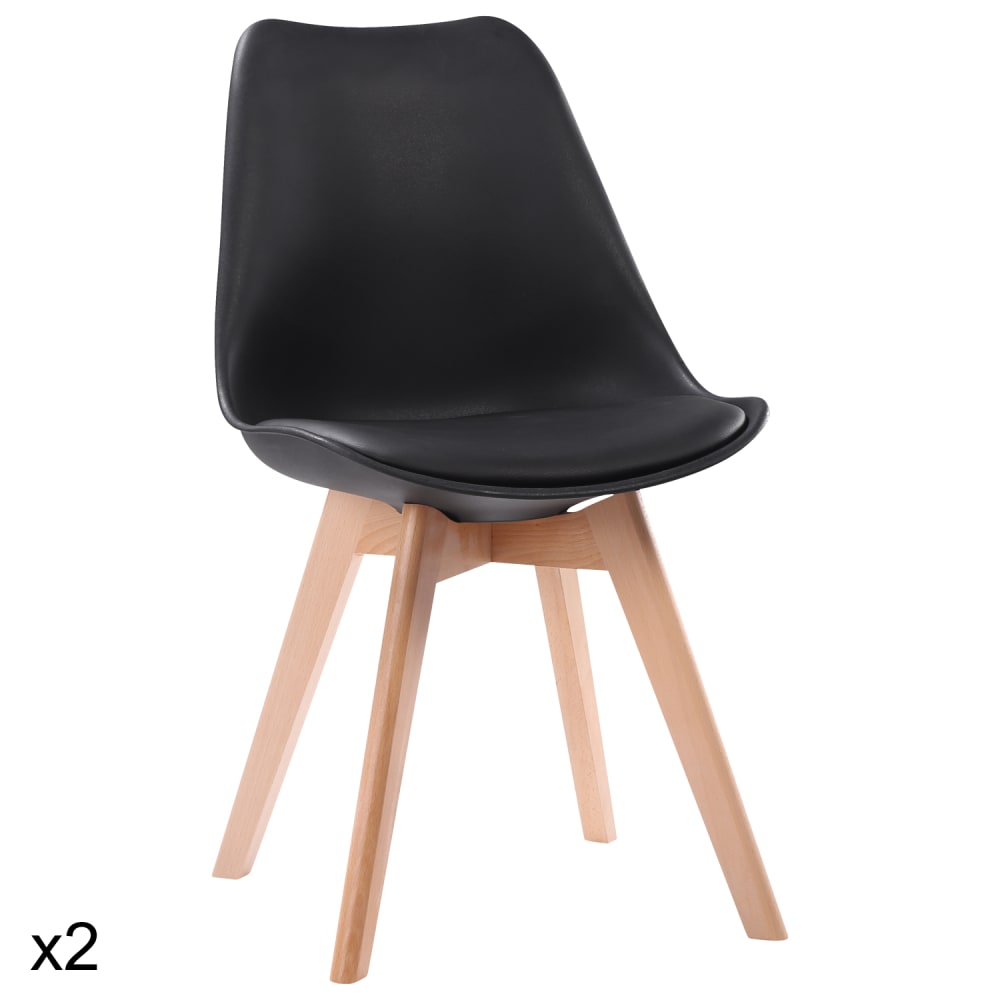 Lot de 2 chaises style