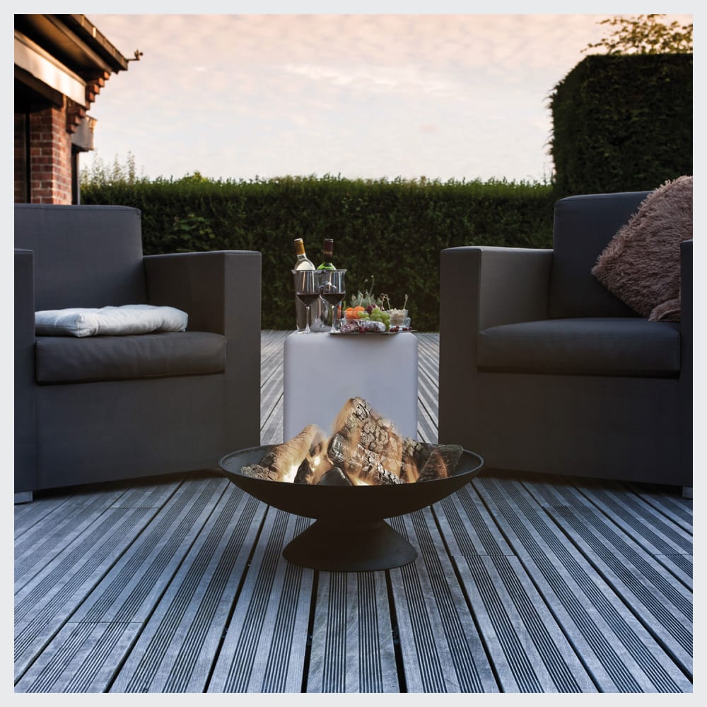 Brasero en fonte noir