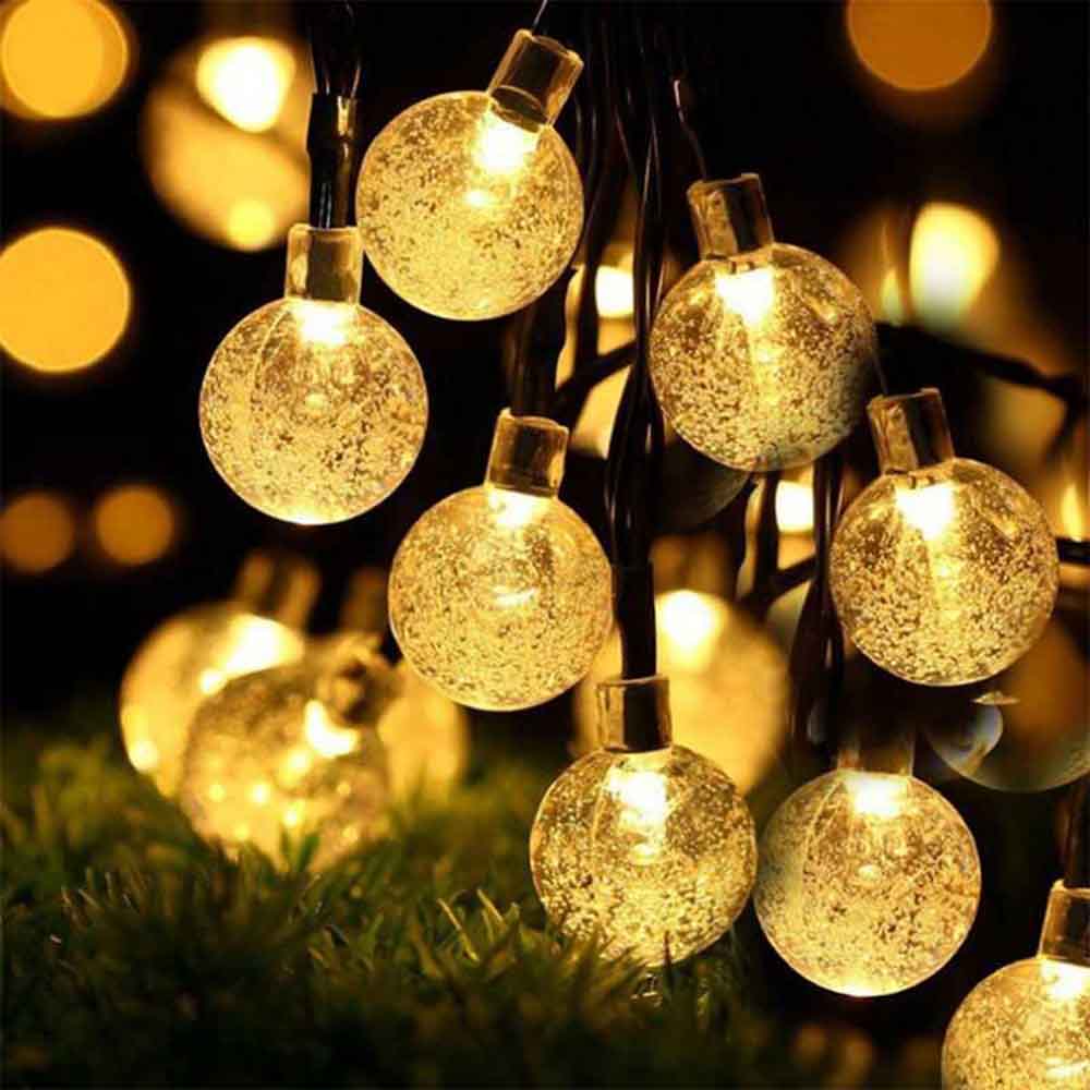 LUMISKY Guirlande solaire plastique transparent 60led style contemporain - Pvc - Poly Chlorure De Vinyle