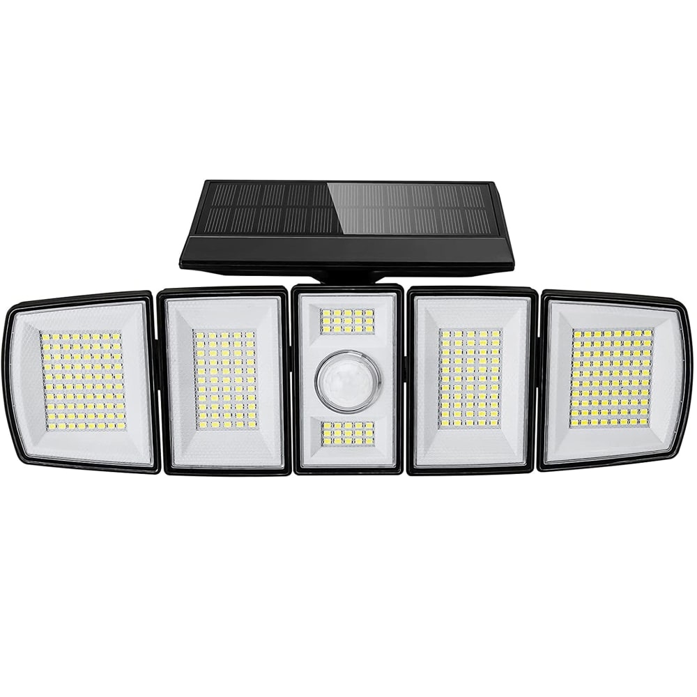 Projecteur solaire sensor plastique noir 1000lm - Maisons du Monde
