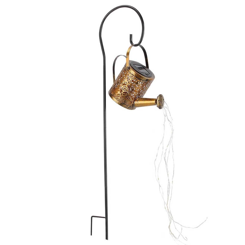 Balise solaire arrosoir à planter Metal Cuivre H78cm