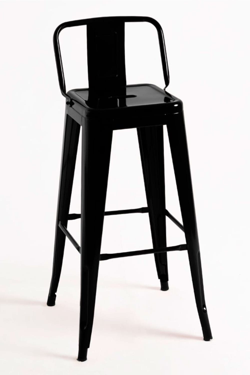 Pack 2 taburetes color negro en acero reforzado - Maisons du Monde