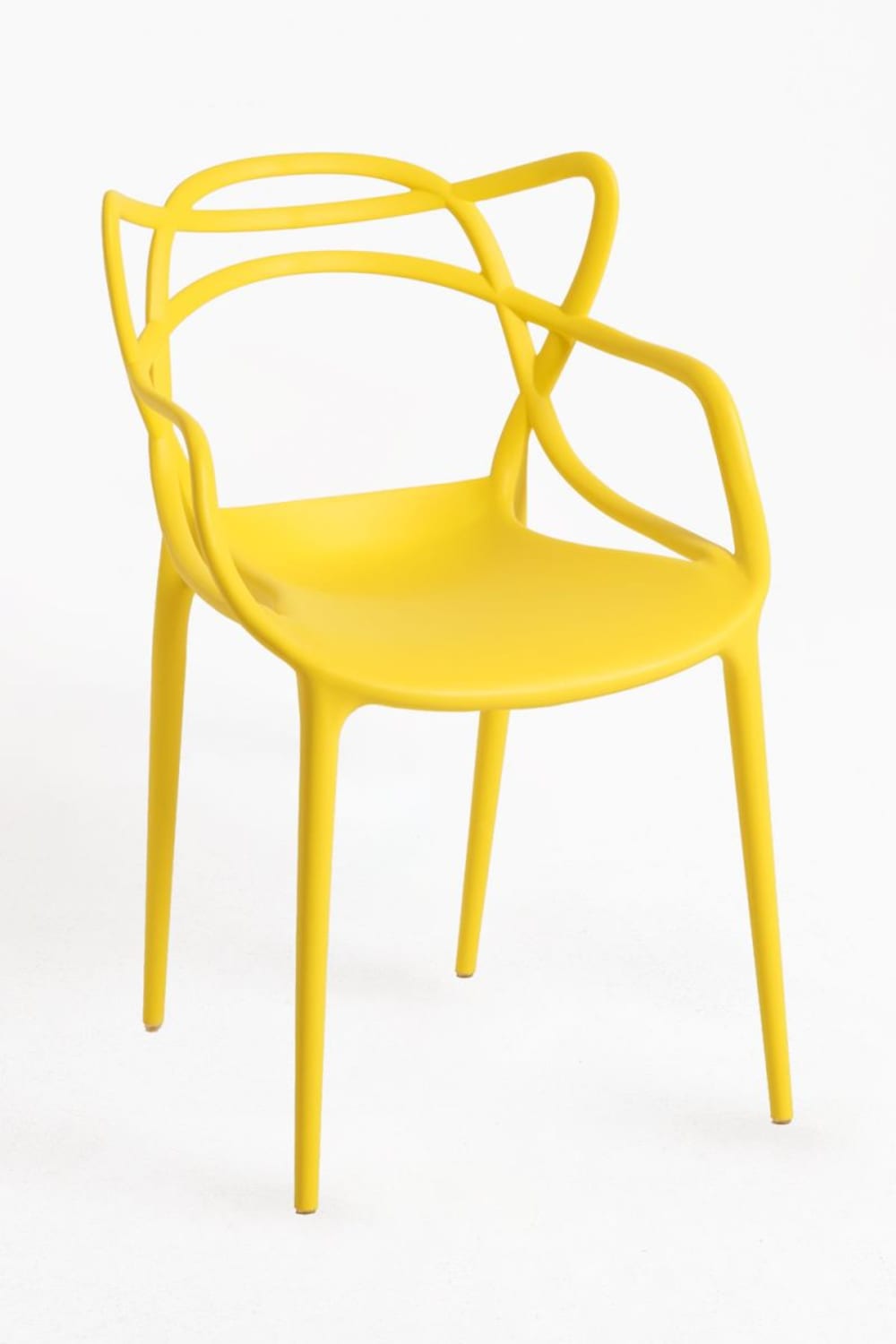Pack 4 sillas color amarillo en polipropileno - Maisons du Monde