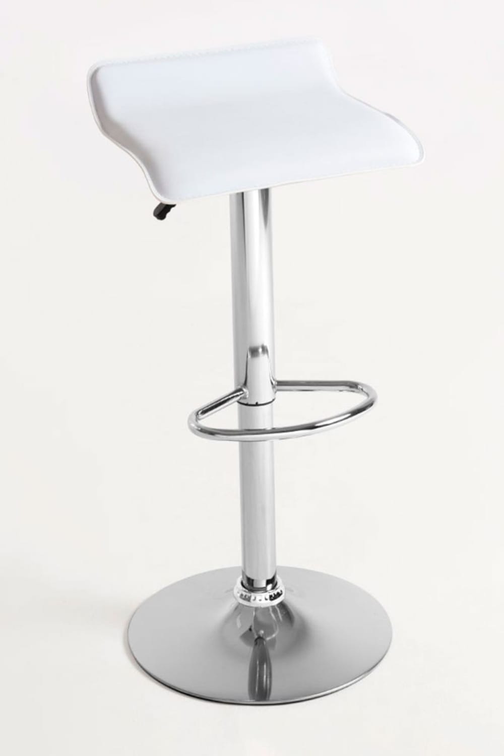 Pack 2 taburetes color blanco en polipiel - Maisons du Monde