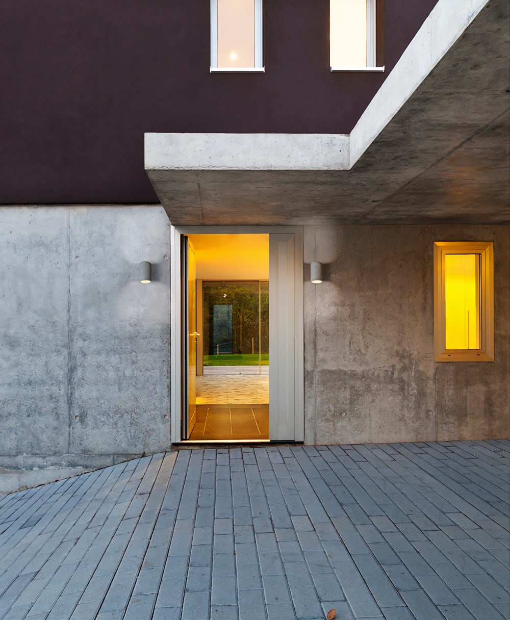 Applique d'extérieur en ciment gris