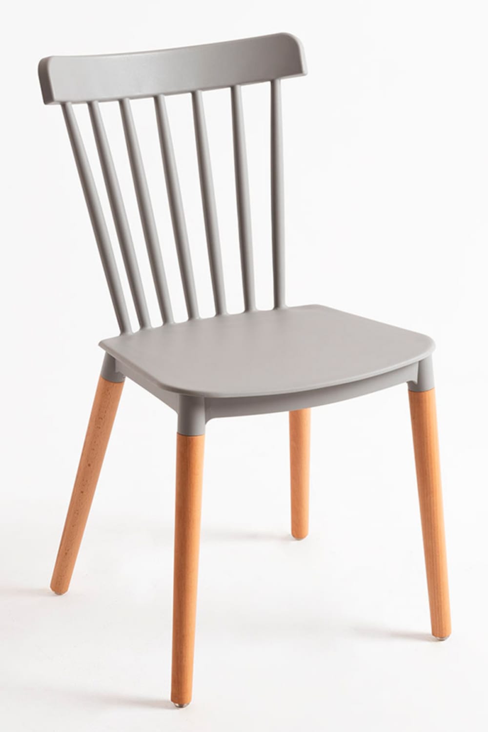 Pack 4 sillas color gris en polipropileno - Maisons du Monde