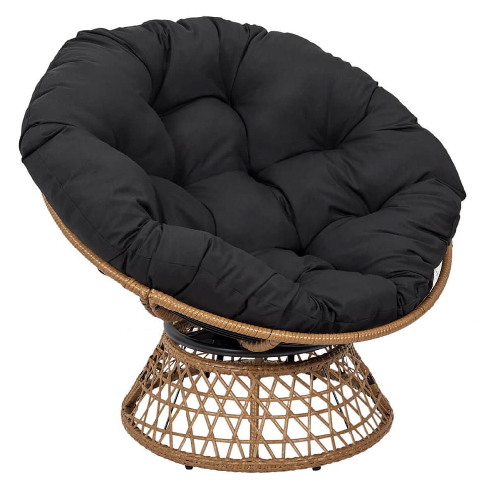 fauteuil pivotant noir