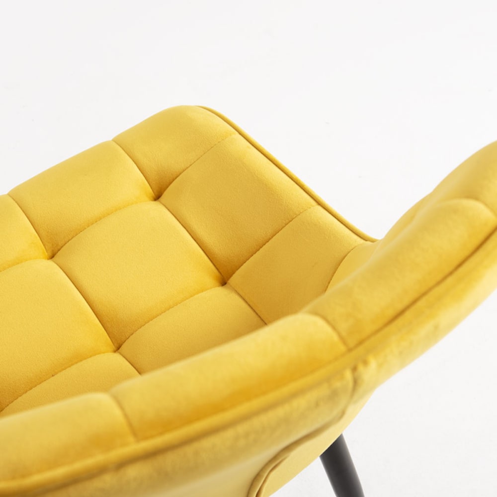 Silla en color amarillo de estilo con - Maisons du Monde