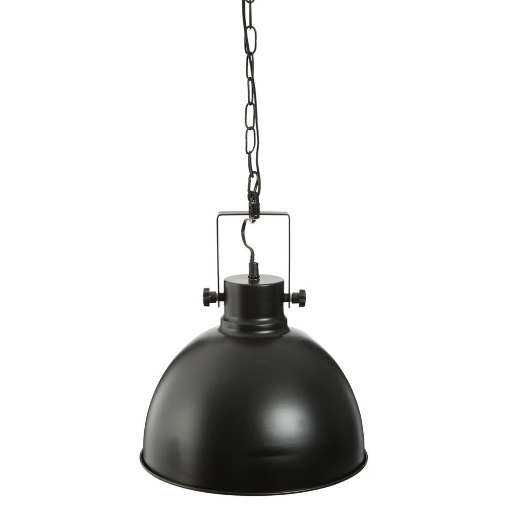 Decoratie Suspension métal ronde noire D30cm style contemporain