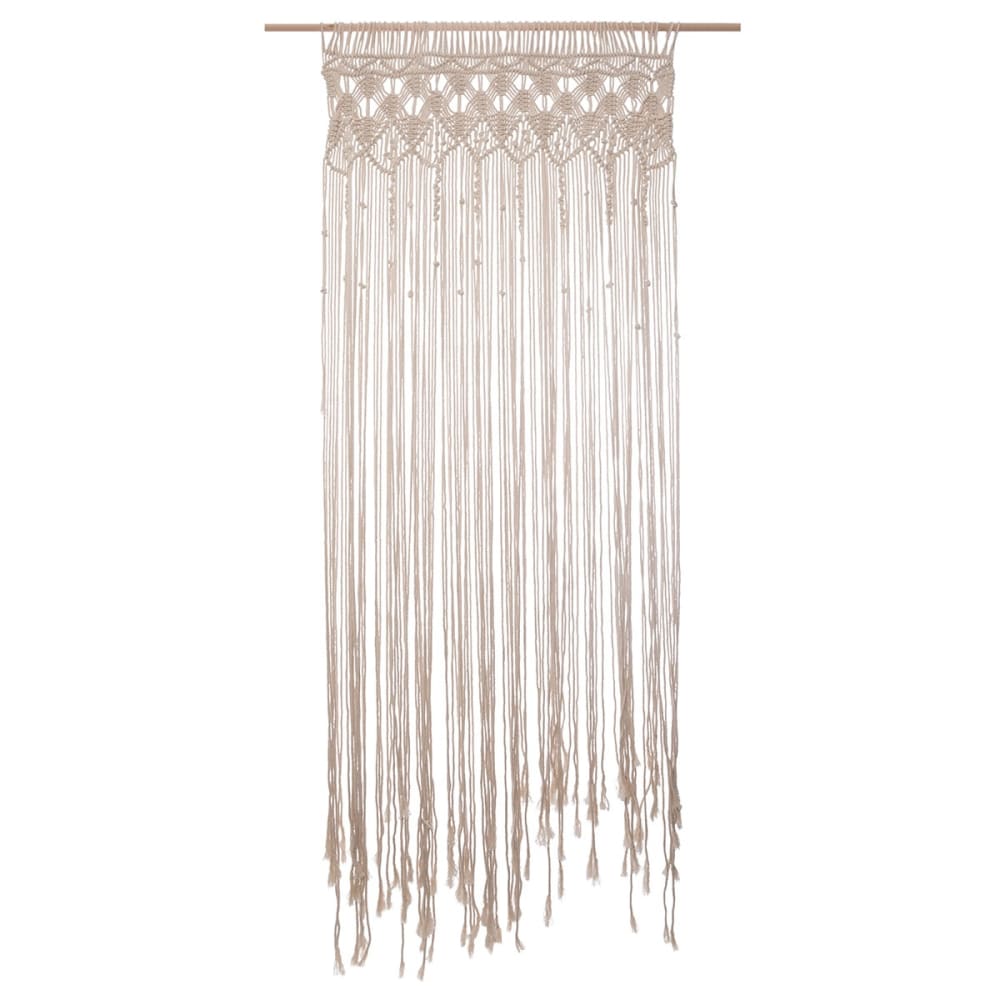 Rideau fil en macramé coton 200x90cm — vue 3