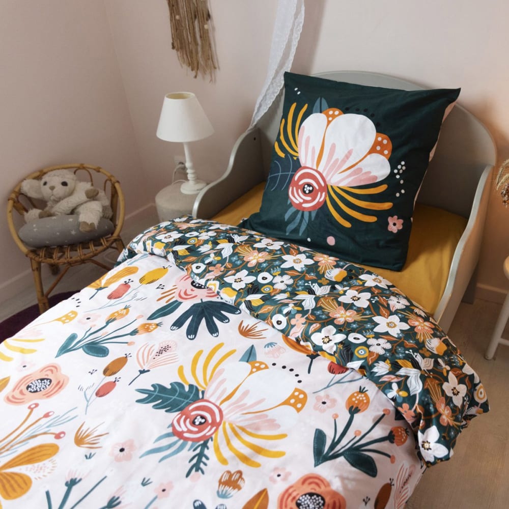 Housse de couette 140x200cm + 1 taie coton