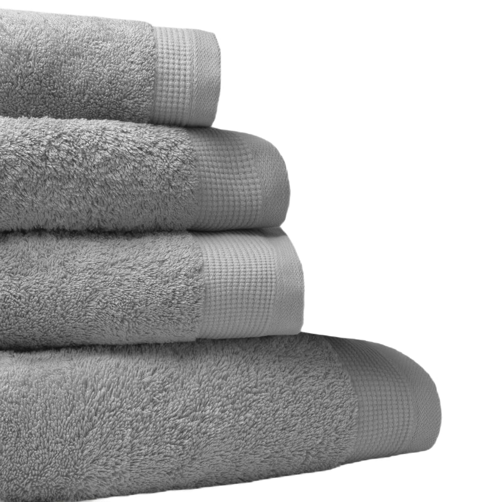 Toalla de baño de algodón egipcio de rizo color gris. Toalla ducha - Maisons du Monde