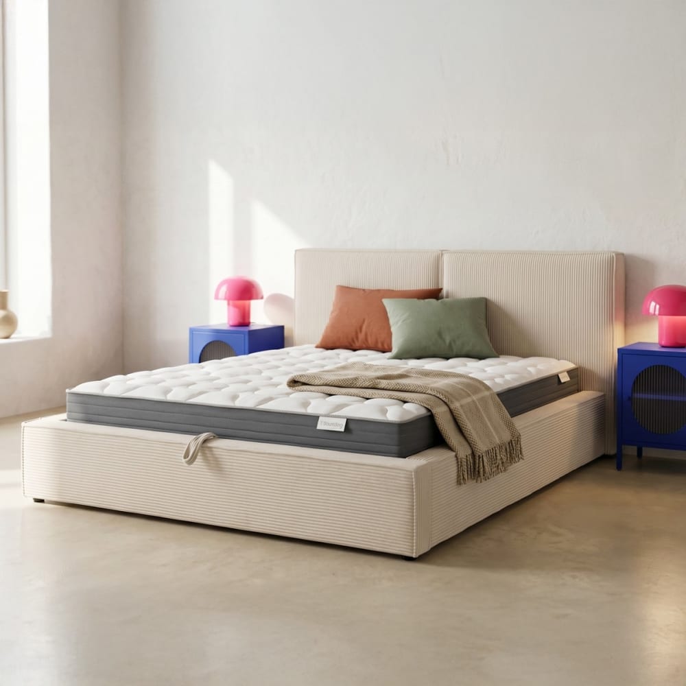 Matelas 160x200 ressorts ensachés - mousse à mémoire de forme - Maisons du Monde
