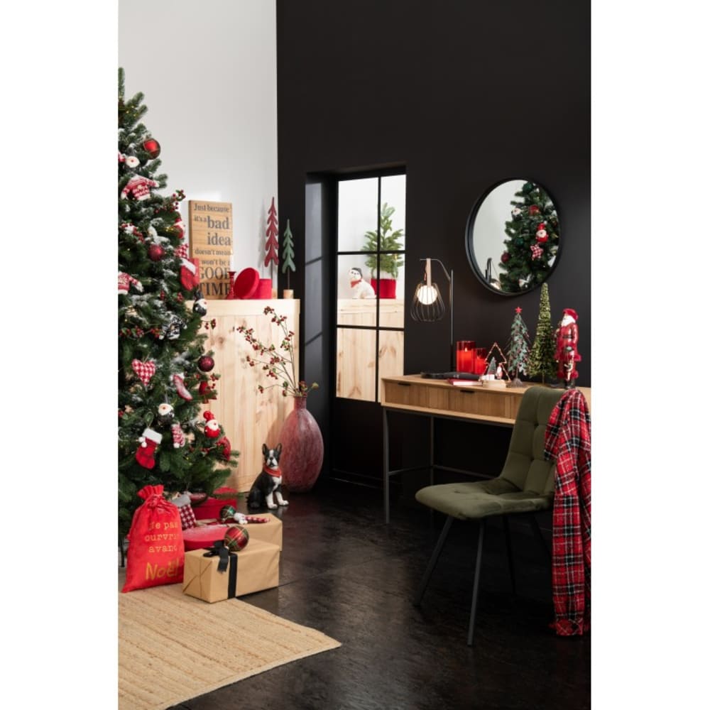 Miroir rond avec bord haut en métal noir de 60 cm - Maisons du Monde