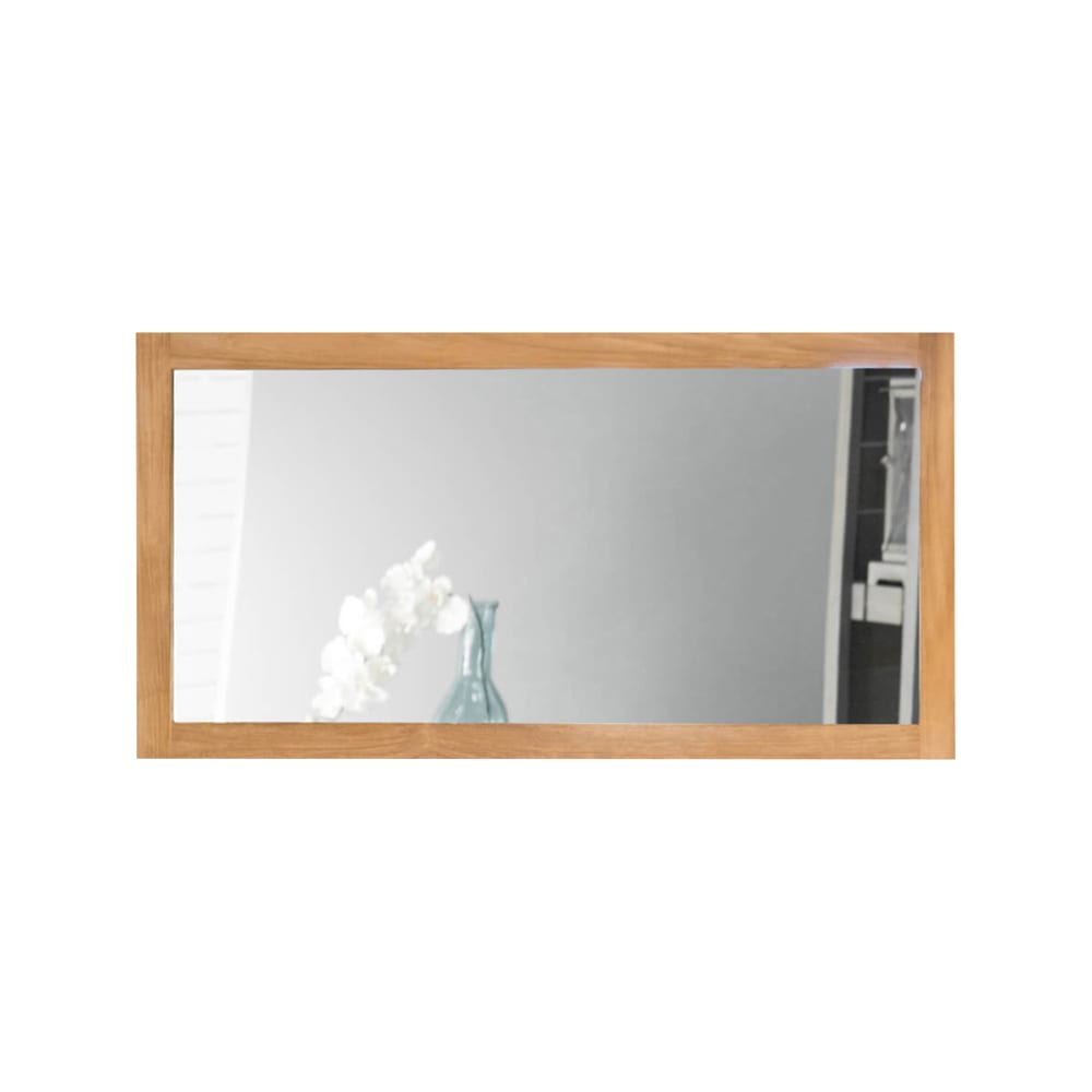 Miroir rectangle en teck massif 140x70