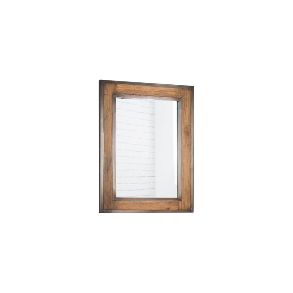 Espejo para cuarto de baño madera metal 60 x 80