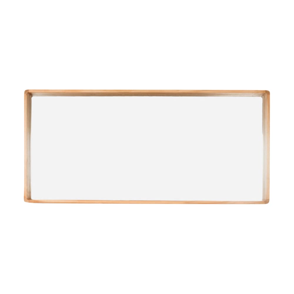 Espejo de cuarto de baño de teca samba 140 x 65 cm
