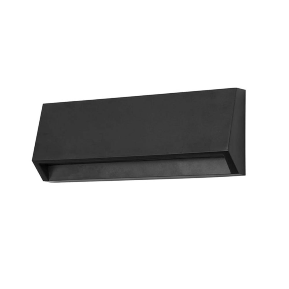 Applique d'extérieur LED en plastique noir 16cm
