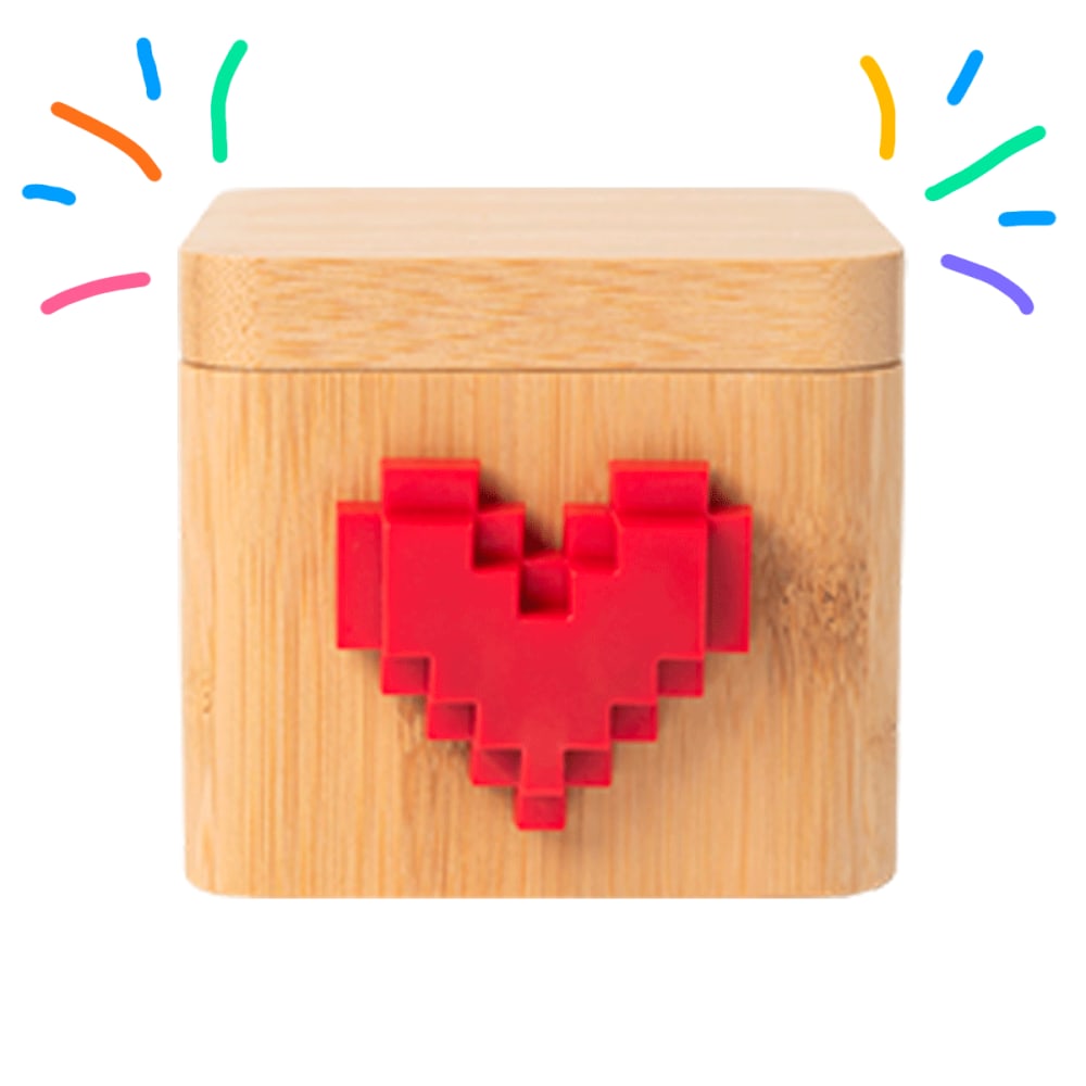 Lovebox Lovebox Couleur & Photo - Boîte à Bonheur Connectée style contemporain Beige Bambou