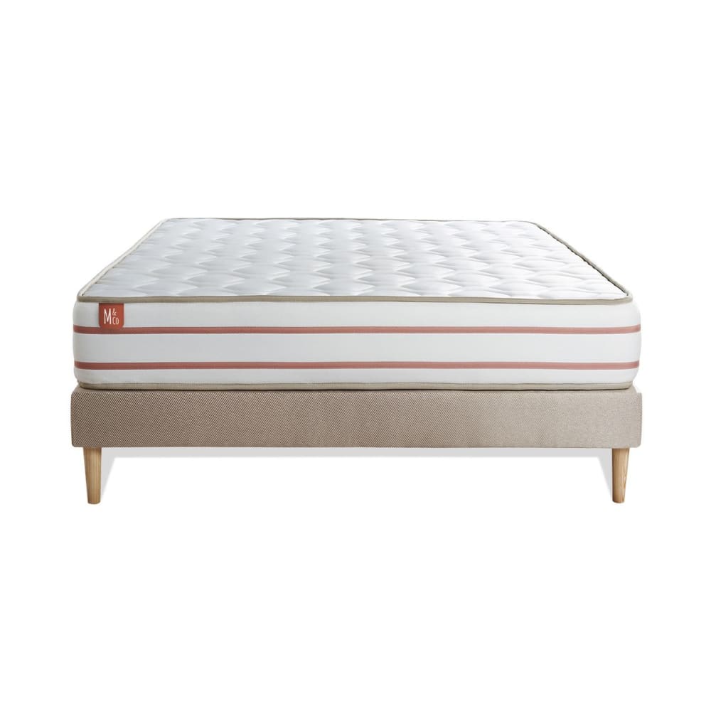 Ensemble 180x200 mémoire de forme - sommier kit - Maisons du Monde