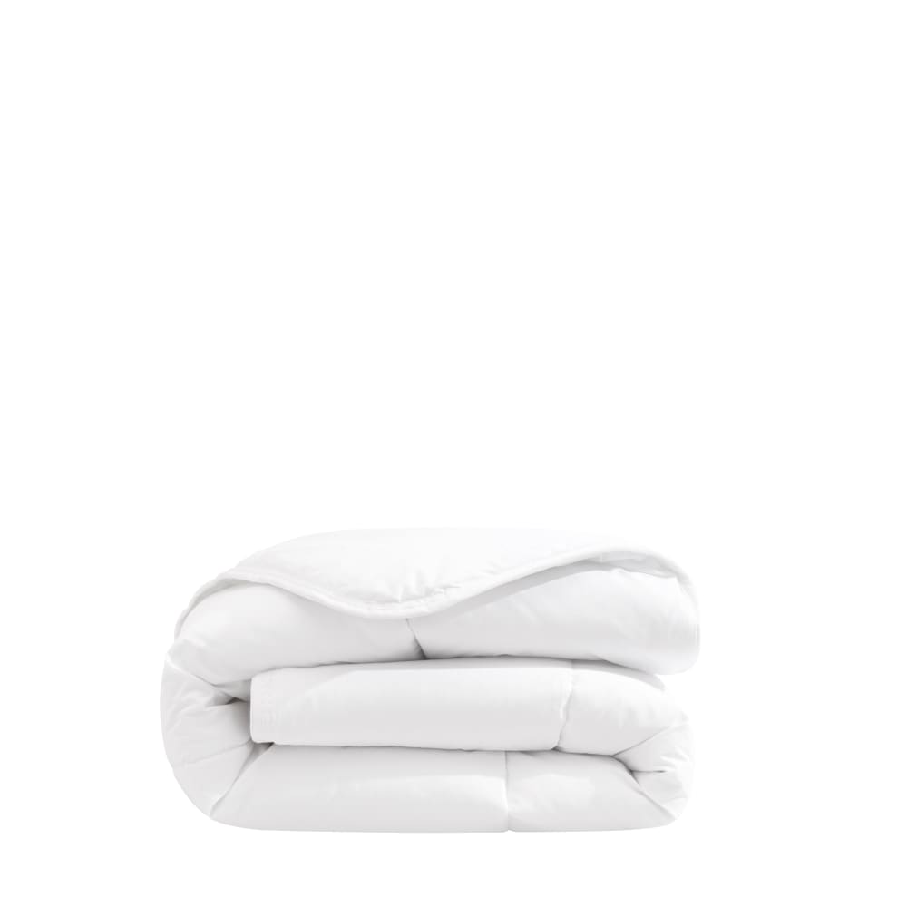 Pack couette/oreiller antiacariens coton blanc 80x120 cm (bébé)