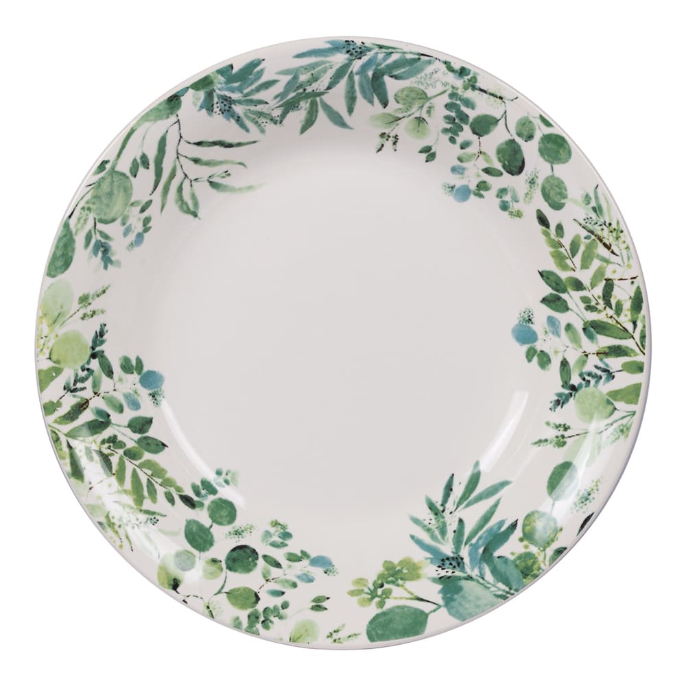 Lot de 6 assiettes creuses vertes en faïence 20,5 cm